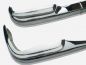 Preview: Stainless Steel Bumpers for Mercedes W111 sedan (Fintail)